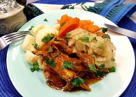 Apple-Fennel Braised Pork Shoulder
