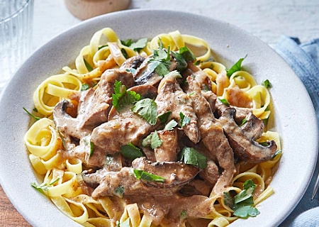 Braised Beef Stroganoff