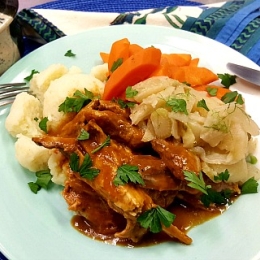 Apple-Fennel Braised Pork Shoulder