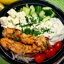 Souvlaki Rice Bowl